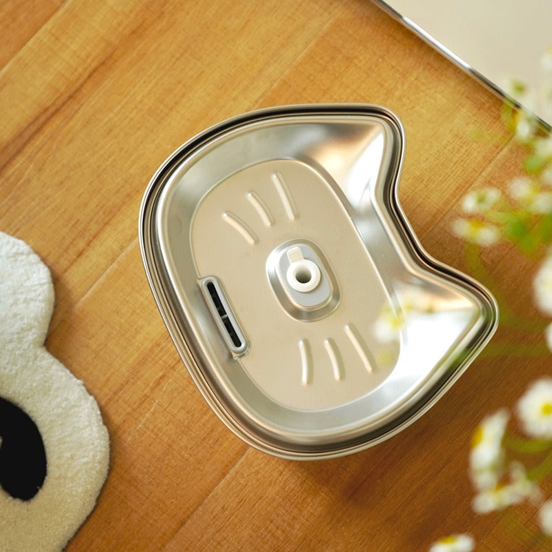 3L stainless steel pet water dispenser