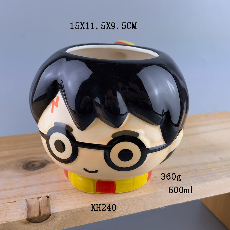 Harry Potter Tripod Pot Mug Glasses Cup Anime Peripheral Mug Moulding Cup Creative Cartoon Cup Harry Potter Ceramic Cup