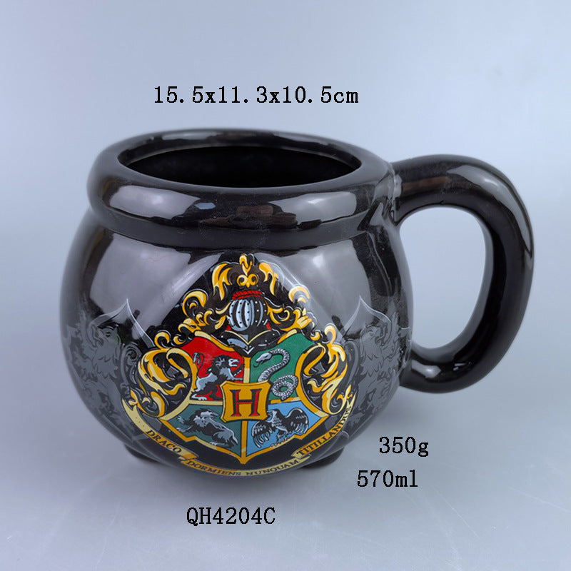 Harry Potter Tripod Pot Mug Glasses Cup Anime Peripheral Mug Moulding Cup Creative Cartoon Cup Harry Potter Ceramic Cup