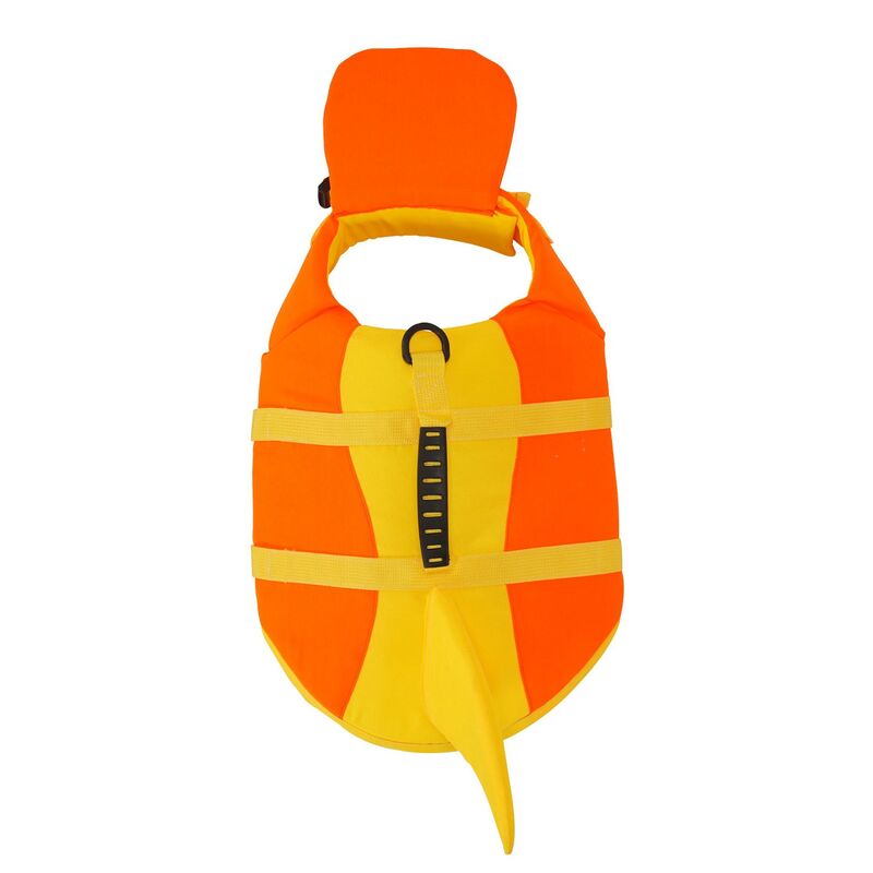 Dog Life Jacket Adjustable Pet Swim Vest – Flotation Safety Rescue Vest for Pool, Surf & Water, with Grab Handle (Tail Design)