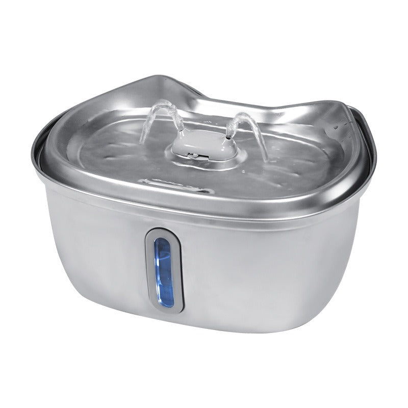 3L stainless steel pet water dispenser