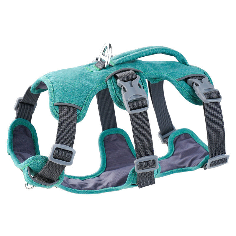 Reflective No-Escape Dog Harness with Control Handle – Padded Nylon Vest for Training, Walking & Anti-Theft Safety