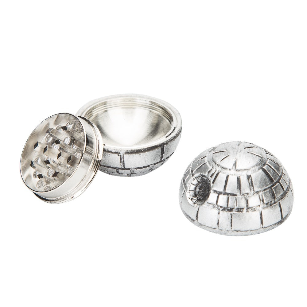 3Parts Zinc Alloy Star Wars Death Grinder Weed Herb Tobacco Crusher Grinder Cigarette Accessories