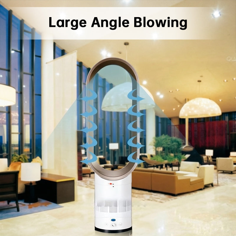 2025 New 16" Bladeless Tower Fan with Remote, Quiet Floor Fan for Home
