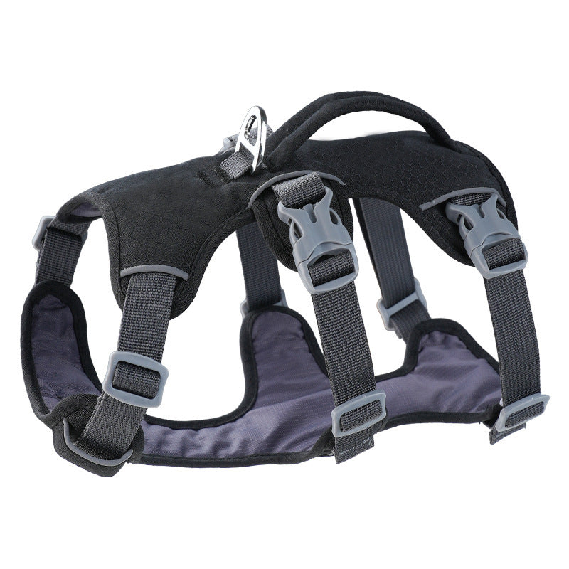 Reflective No-Escape Dog Harness with Control Handle – Padded Nylon Vest for Training, Walking & Anti-Theft Safety